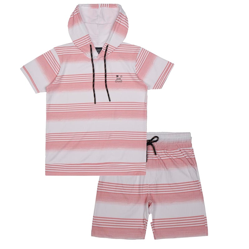 CAVIO Boys Striped Coord Set - Casual Cotton Outfit - Image 1